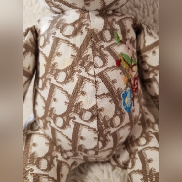 DIOR DIORISSIMO PRINT EMBROIDERED TEDDY BEAR - Picture 11 of 17